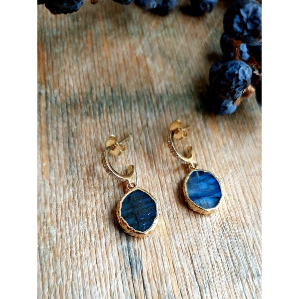 Hanka IN auskarai su labradoritu